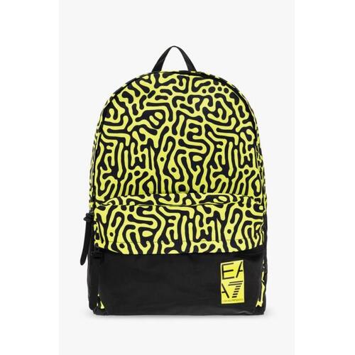 아르마니 여성 백팩 EA7 Emporio Armani BLACK ‘Sustainable’ collection backpack 245063 3R912-11482