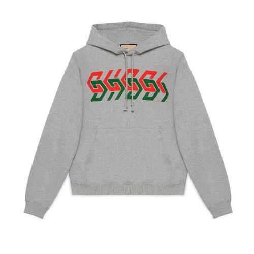 구찌 남성 티셔츠 맨투맨 715911 XJEUM 1097 Gucci chain print hooded sweatshirt