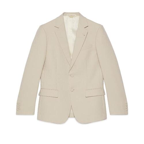 구찌 남성 자켓 블레이저 782751 ZAP1Y 9244 Horsebit fabric jacquard formal jacket