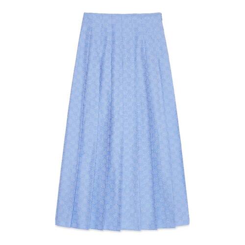 구찌 여성 스커트 721388 ZAM9M 4910 GG Supreme Oxford cotton skirt