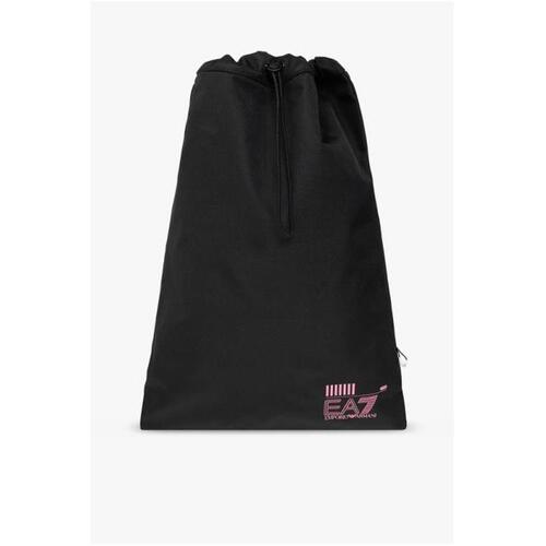 아르마니 여성 백팩 EA7 Emporio Armani BLACK ‘Sustainable’ collection backpack 245085 CC940-26221