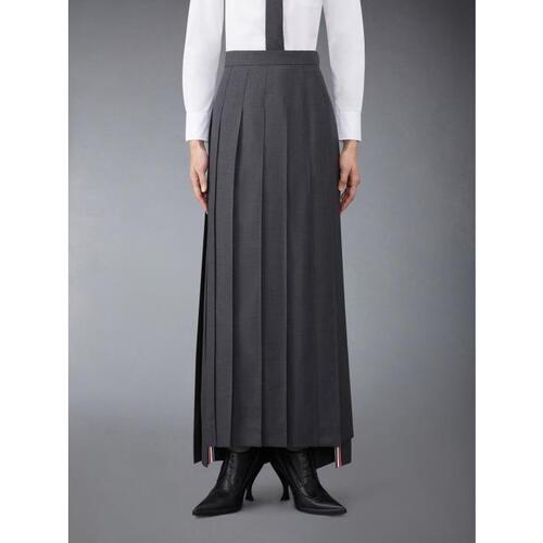 톰브라운 여성 스커트 FGC698V-00626-025 Twill Pleated Long Skirt