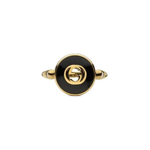 구찌 여성 반지 786547 J85L0 8093 Gucci Interlocking 18k ring