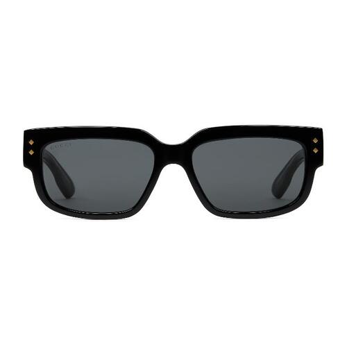 구찌 남성 선글라스 706706 J0740 1012 Rectangular frame sunglasses