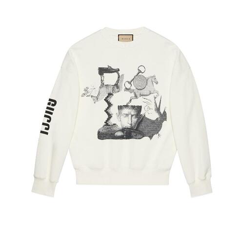 구찌 남성 스포츠 아웃도어 782757 XJGH5 9095 Gucci heritage print cotton sweatshirt