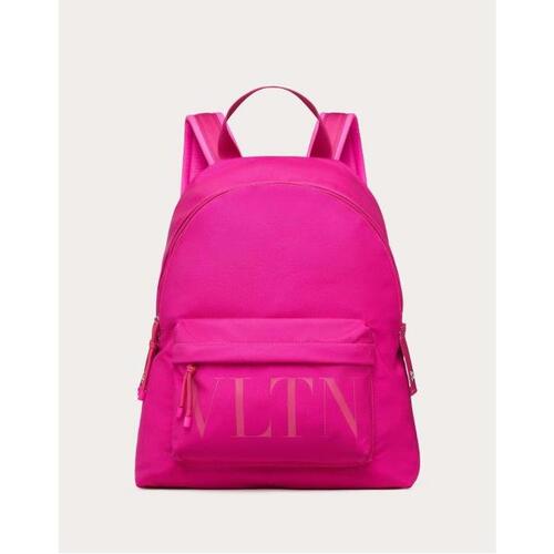 발렌티노 남성 백팩 Vltn Nylon Backpack for Man in Pink Pp | Valentino GB YB0993FRX_UWT