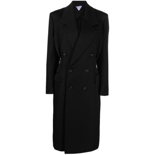 보테가베네타 여성 코트 black double breasted wool coat 19176685_726578VKIV0