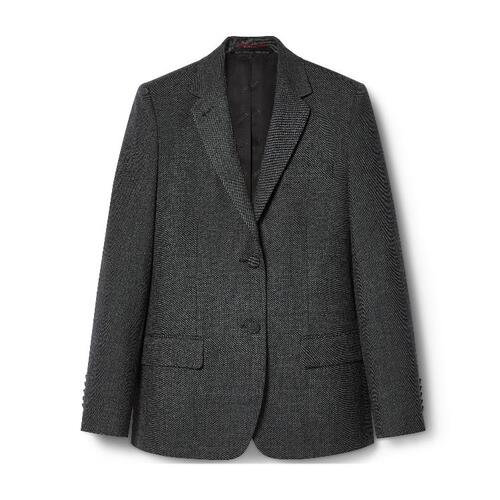 구찌 여성 코트 783752 ZANOK 1200 Single breasted wool grisaille jacket