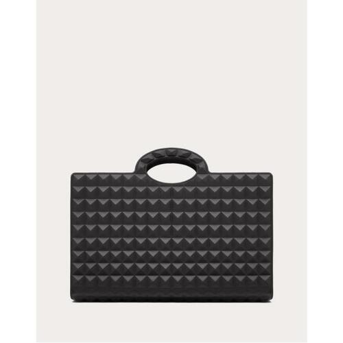 발렌티노 남성 토트백 탑핸들백 Le Troisieme Rubber Shopping Bag for Man in Black | Valentino GB YB0C10XLU_0NO