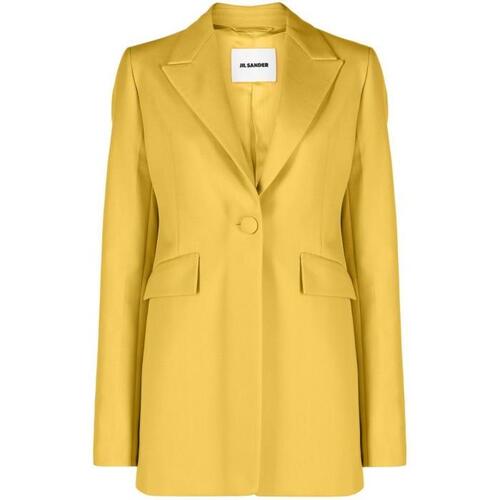 질샌더 여성 자켓 블레이저 Yellow Single Breasted Cotton Blazer 18699526_J03BN0012J45078