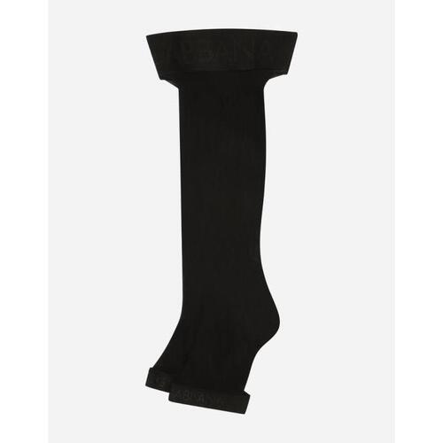 돌체앤가바나 여성 양말 Hold up stockings with branded elastic O4A52TONM85N0000