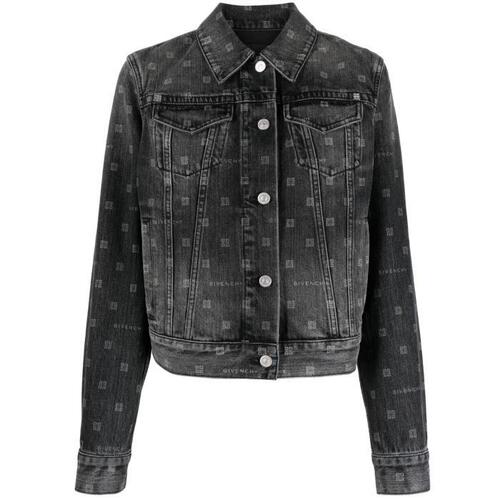 지방시 여성 자켓 블레이저 black 4G print denim jacket 19175470_BW00F55Y4G