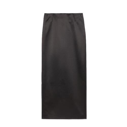 구찌 여성 스커트 764473 ZHS84 1000 Silk skirt with InterlockingG