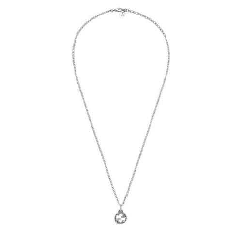 구찌 남성 목걸이 455535 J8400 0811 Interlocking G pendant necklace