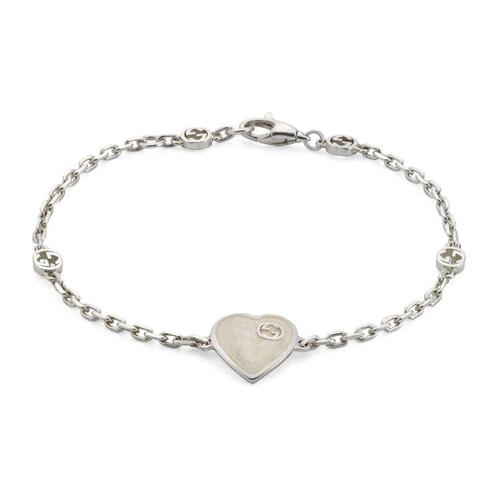 구찌 여성 팔찌 645546 J8410 1184 Gucci Heart bracelet with InterlockingG