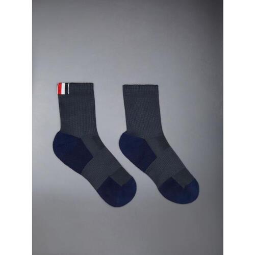 톰브라운 여성 양말 FAS195A-Y6003-415 stripe detail knitted ankle socks