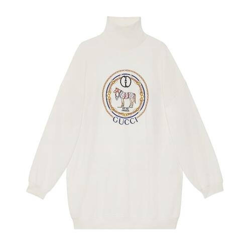 구찌 여성 티셔츠 맨투맨 760367 XJGDM 9088 Jersey sweatshirt with embroidery