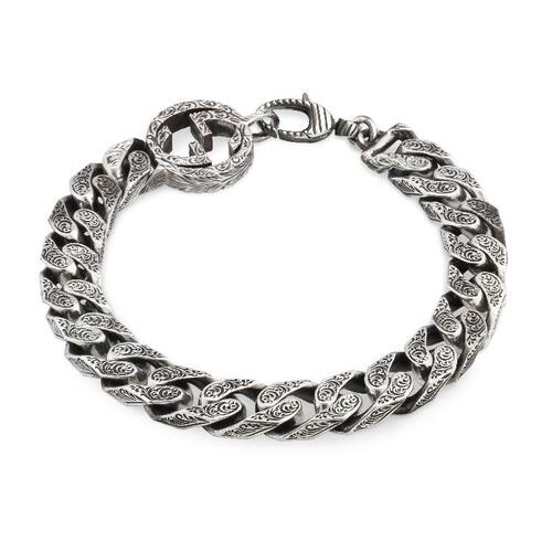구찌 여성 팔찌 454285 J8400 0811 Gucci Interlocking chain bracelet in silver