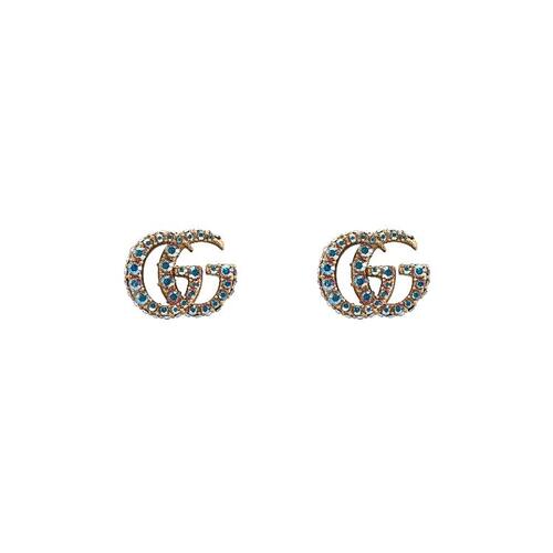 구찌 여성 반지 753886 J1D50 8006 Crystal Double G earrings