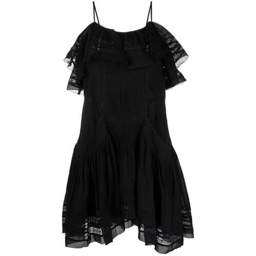MARANT ETOILE 여성 원피스 Black Moly Broderie Anglaise Mini Dress 19138921_RO0048FAA1J54E