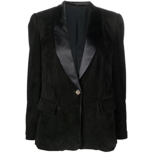 브루넬로쿠치넬리 여성 자켓 블레이저 Black Single Breasted Tailored Blazer 18646450_M0PCL2089C101
