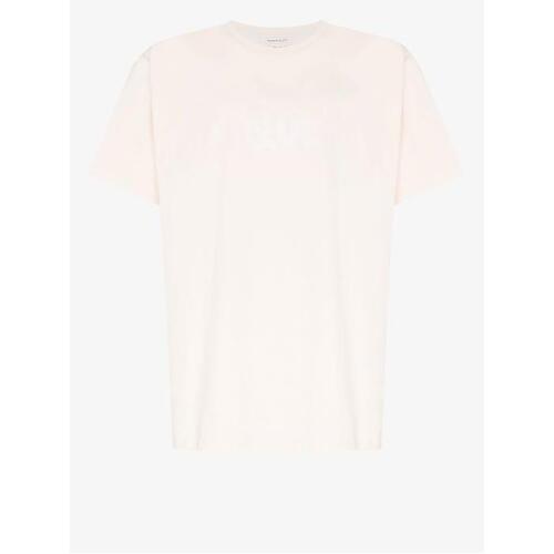 알렉산더맥퀸 남성 티셔츠 맨투맨 Pink Graffiti Logo T shirt 18427558_622104QTZ57