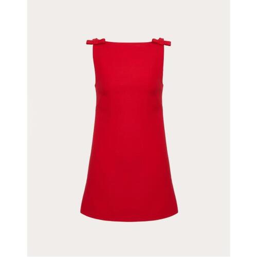 발렌티노 여성 원피스 Crepe Couture Dress for Woman in Red | Valentino GB BVA0551CF_157