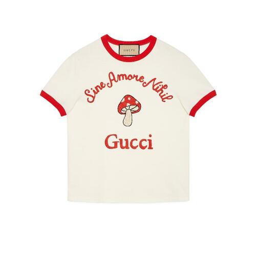 구찌 여성 티셔츠 맨투맨 723566 XJFT2 9088 Gucci Sine Amore Nihil cotton jersey T shirt