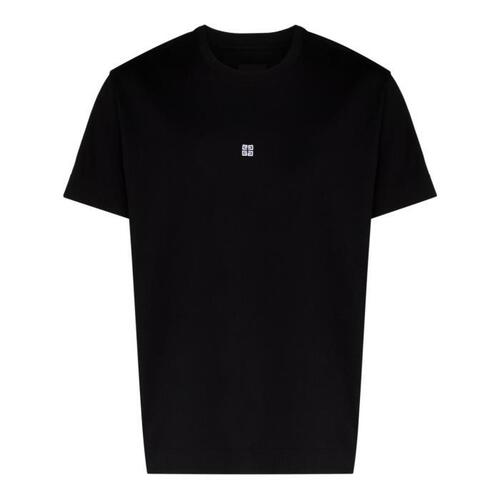 지방시 남성 티셔츠 맨투맨 Black 4G embroidered T shirt 19280673_BM71DK3Y6B