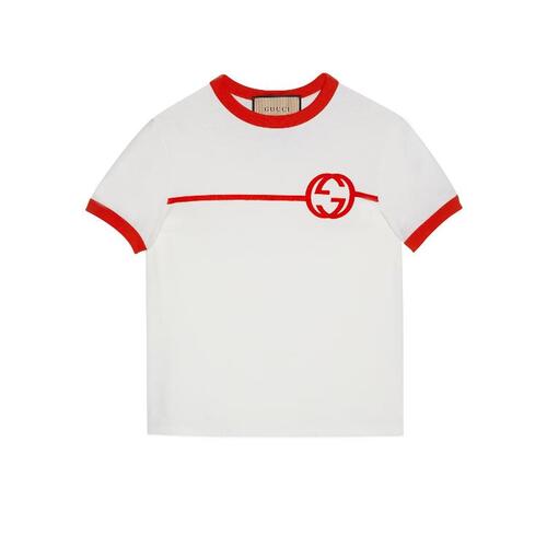 구찌 여성 티셔츠 맨투맨 723566 XJF74 9095 Cotton jersey printed T shirt