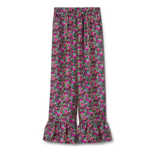 구찌 여성 바지 데님 731975 ZAPSV 5186 Silk pant with floral print