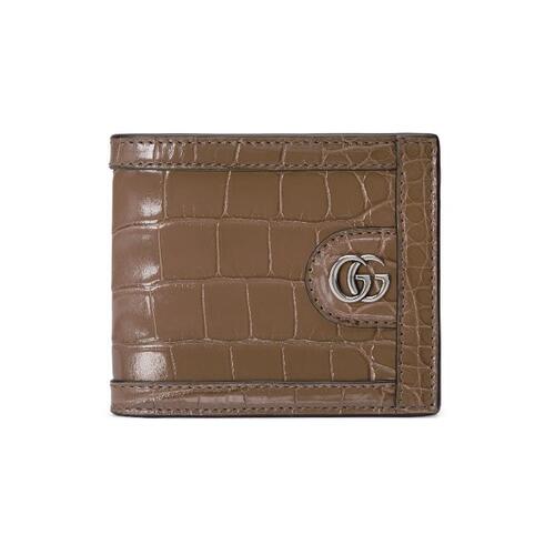 구찌 남성 지갑 751977 EZIBG 2351 Crocodile card case wallet with DoubleG