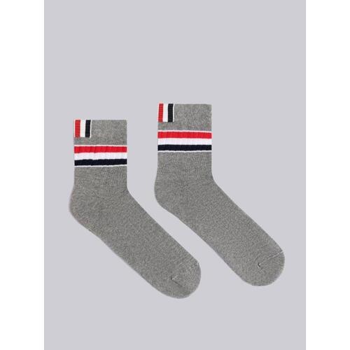 톰브라운 여성 양말 FAS164A-Y3022-055 Athletic Rib Stripe Ankle Socks