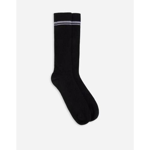 돌체앤가바나 남성 양말 Stretch cotton socks with jacquard DG logo GXI30TJACLTS9001