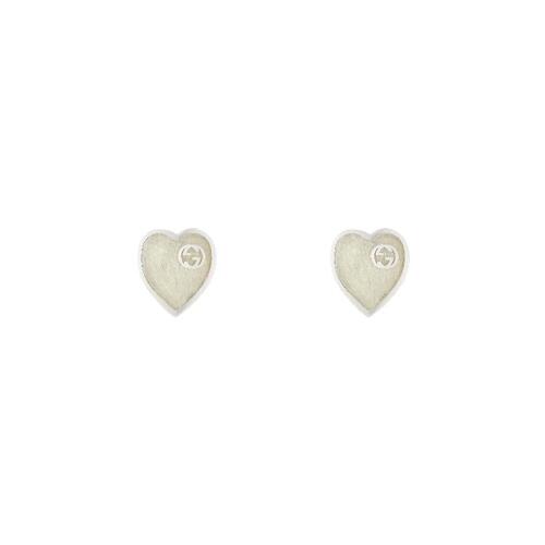 구찌 여성 귀걸이 645547 J8410 1184 Gucci Heart earrings with InterlockingG