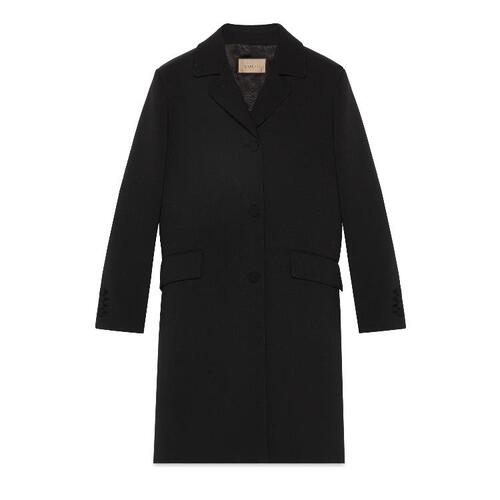구찌 여성 코트 759606 ZAN3E 1000 Wool neoprene coat with Horsebit