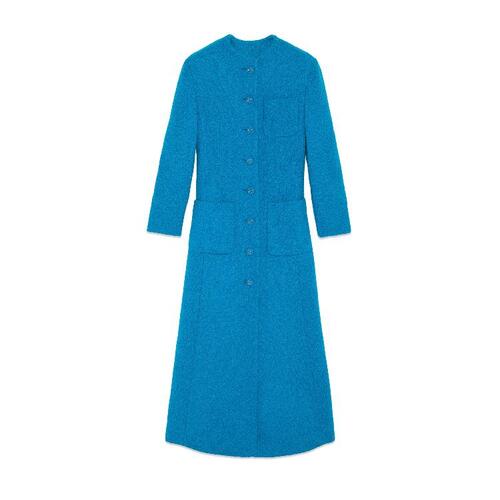 구찌 여성 코트 759611 ZAN3S 4371 Boucl wool coat with embroidery
