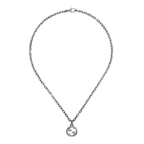 구찌 여성 목걸이 455307 J8400 0811 Gucci Interlocking pendant necklace