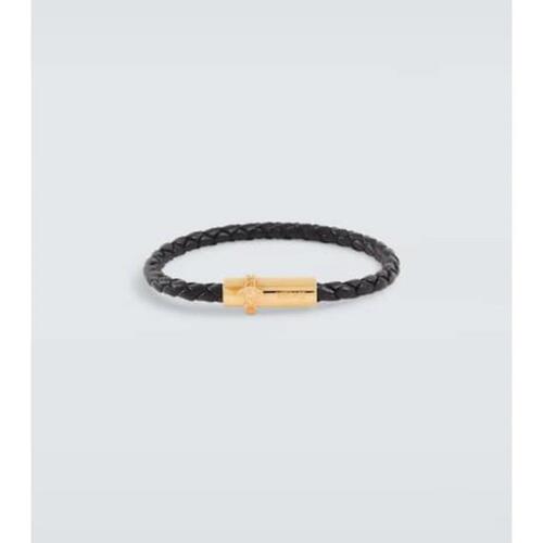 베르사체 남성 반지 Medusa braided leather bracelet P00883379