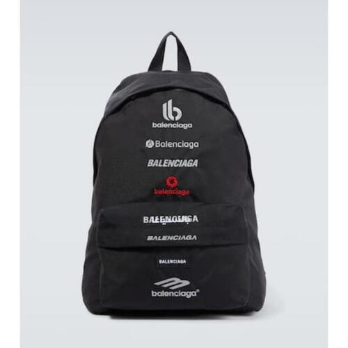 발렌시아가 남성 백팩 Explorer logo backpack P00900254