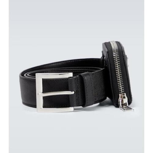 프라다 남성 벨트백 Leather belt P00657028