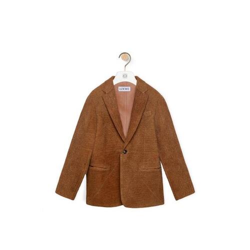 로에베 남성 자켓 블레이저 Puzzle jacket in brushed suede Tan H526Y19LA5-2530