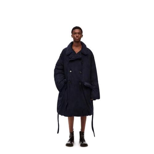 로에베 남성 코트 Padded coat in suede Navy Blue H526Y18LA1-5110