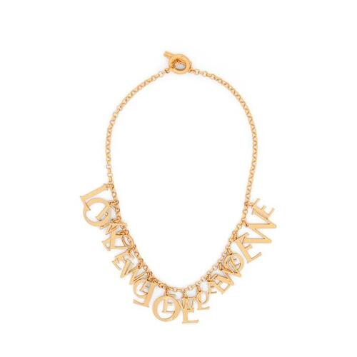 로에베 여성 목걸이 LOEWE tangled necklace in sterling silver Gold J984241X02-8130