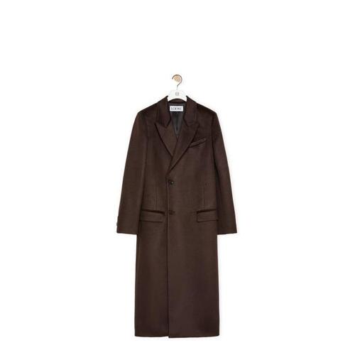 로에베 남성 코트 Tailored coat in cashmere Coffee Bean H526Y01WBQ-3440