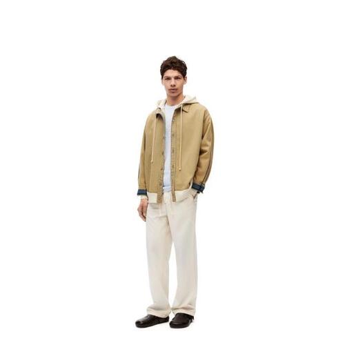 로에베 남성 후드티 후드집업 Hooded jacket in denim Tea Wash H526Y50X18-5973