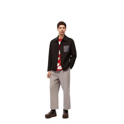 로에베 남성 자켓 블레이저 Workwear jacket in wool&amp;cashmere Black H526Y03W76-1100