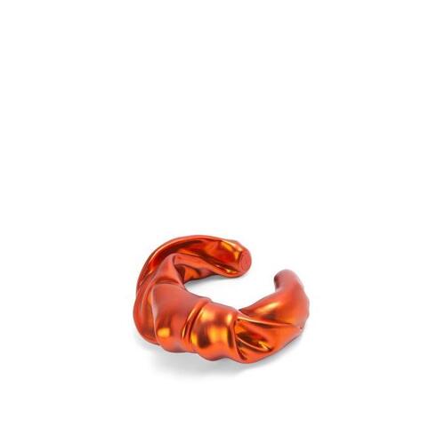 로에베 여성 팔찌 Large nappa twist cuff in sterling silver Red Orange J917240X04-8381