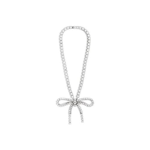 발렌시아가 여성 목걸이 Womens Archive Ribbon Necklace in Silver 748035TZ23S7155
