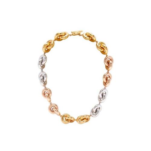 로에베 여성 목걸이 Donut link necklace in sterling silver Silver/Gold/Rose Gold J000241X40-1638
